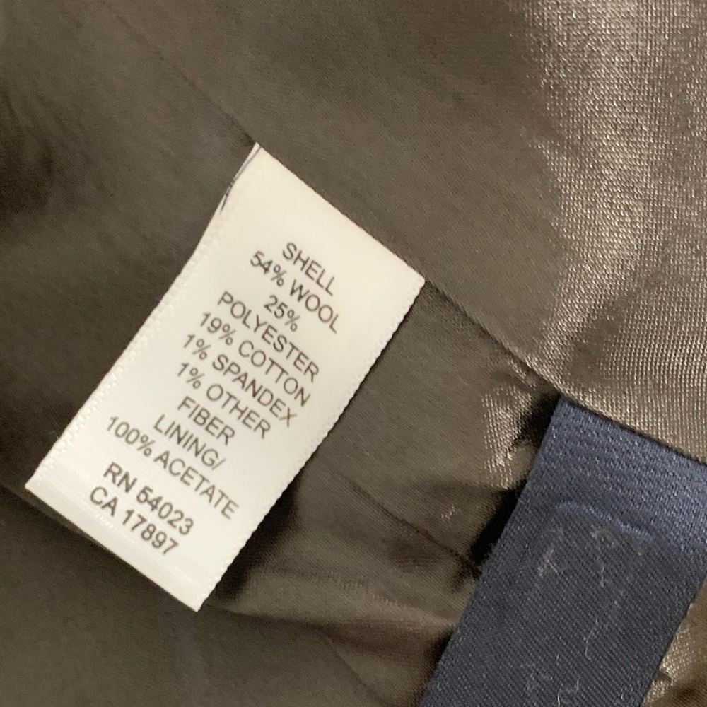 Banana Republic Brown Ruffle Wool Blend Blazer - Picture 3 of 8